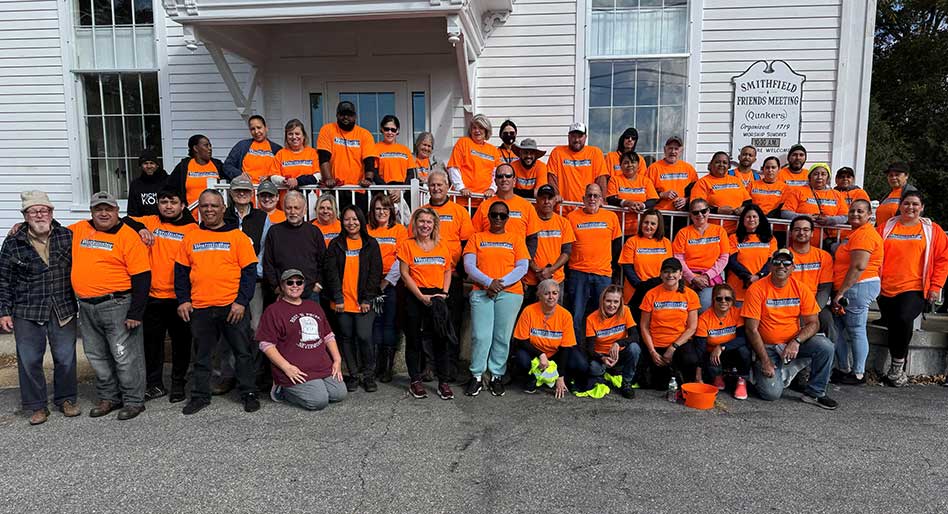 The WPP team rolled up their sleeves and spent the day giving back at the North Smithfield Heritage Association